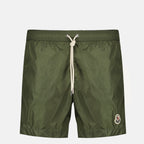 Kaki Nylon Bade Shorts