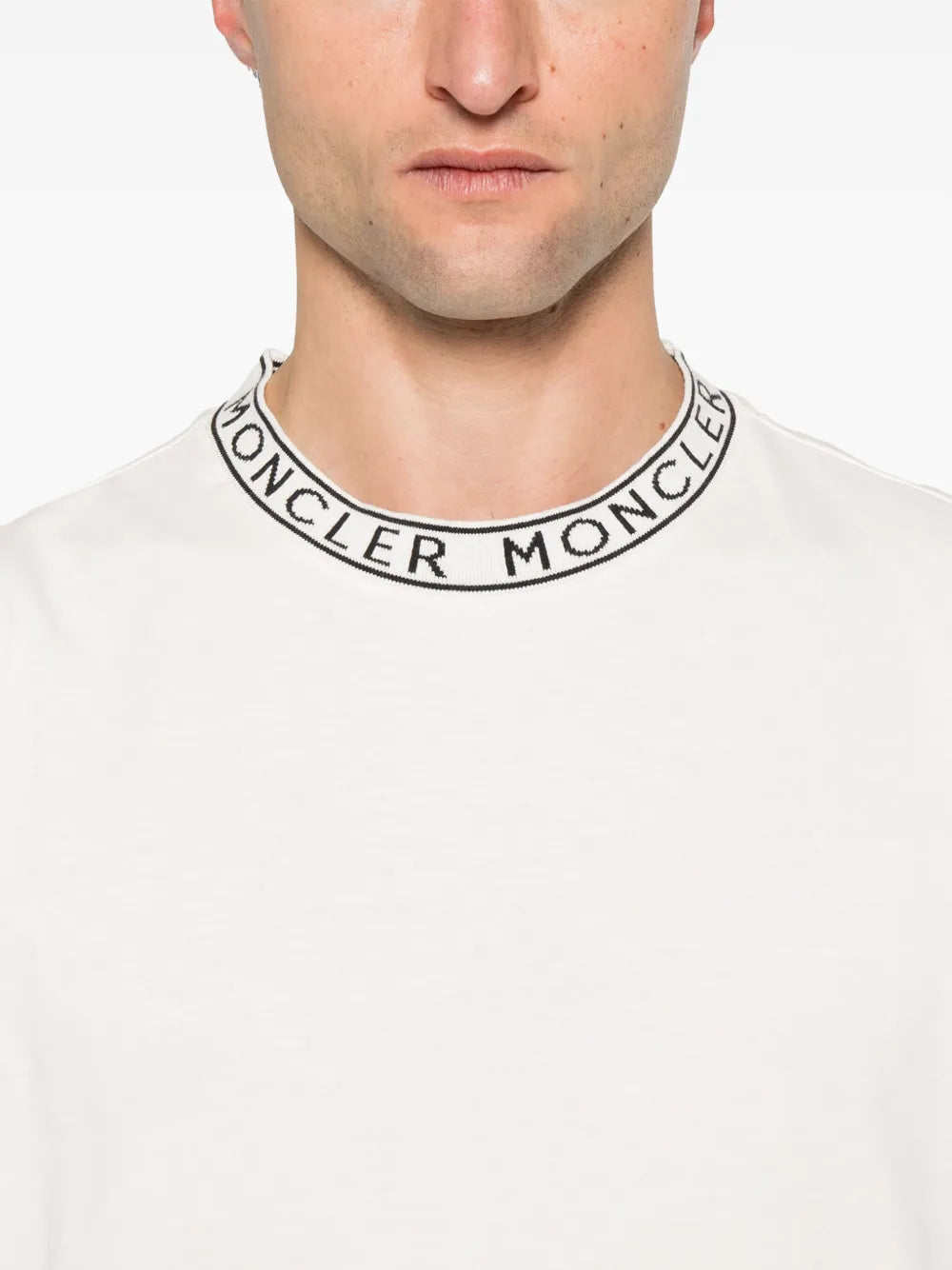 Moncler White Logo T-Shirt