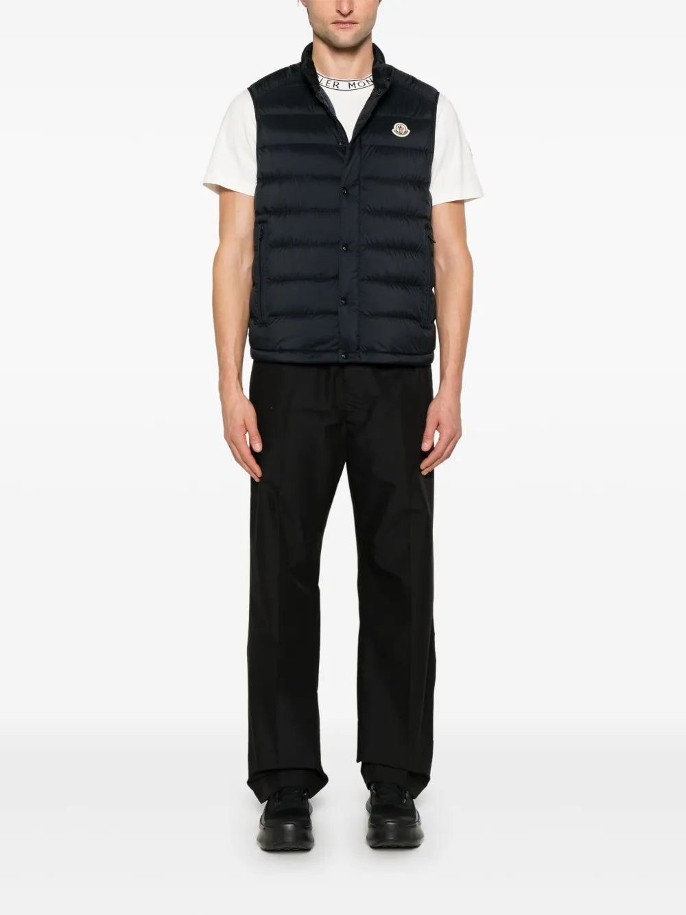 Moncler White Logo T-Shirt