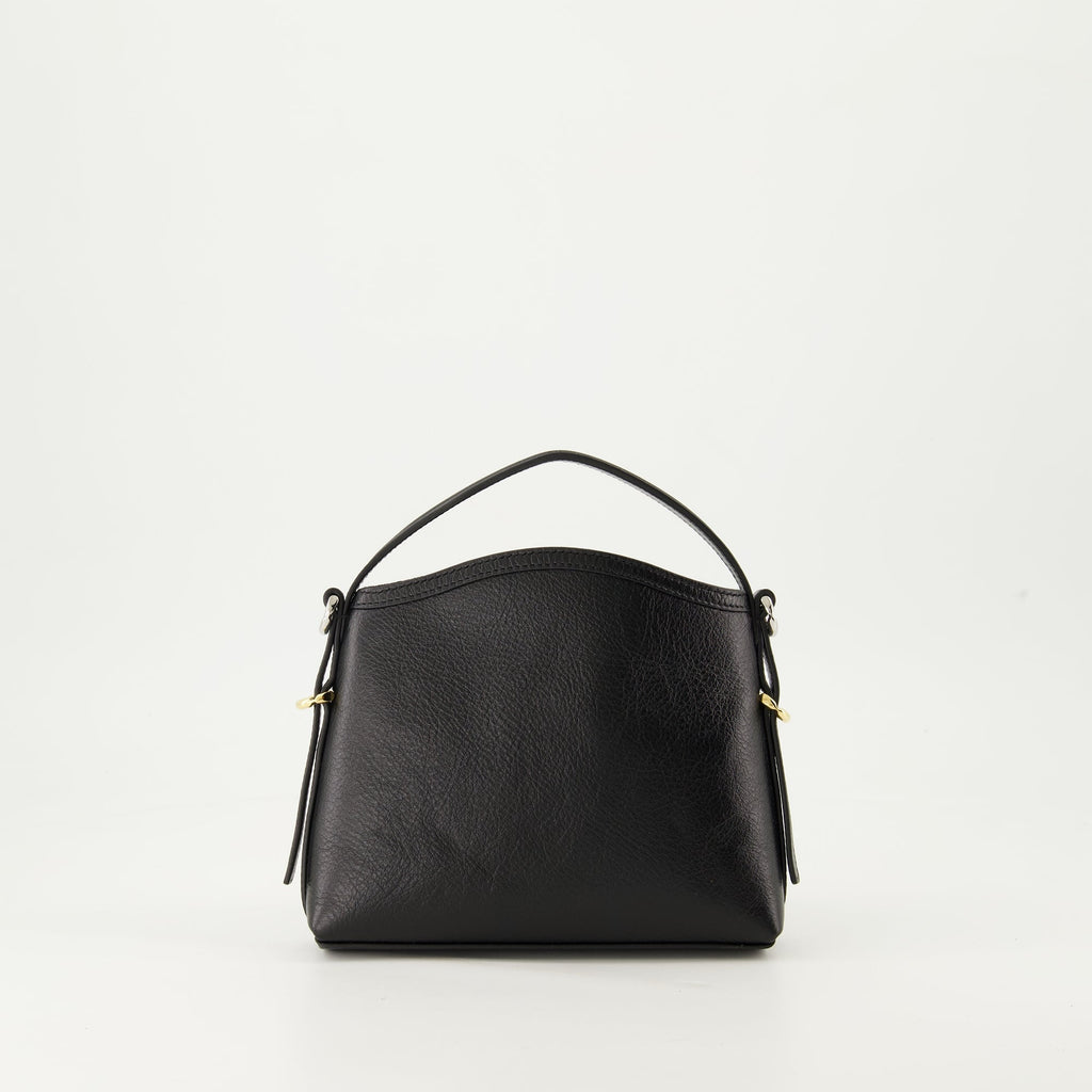 Black leather bag, Voyou Nano, luxury accessory, Givenchy style, autumn-winter collection