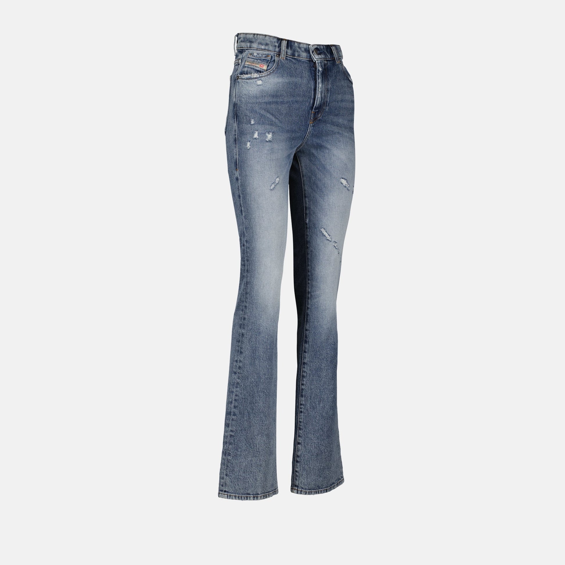 luxury denim, bootcut jeans, Diesel 2003, high-end fashion, premium blue jeans