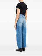 Image of High-Waisted Denim Jeans by Mm6 for Women - Season Autumn-Winter 2025 - Detail View 7
