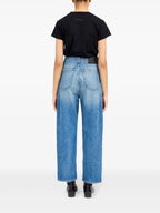 Image of High-Waisted Denim Jeans by Mm6 for Women - Season Autumn-Winter 2025 - Detail View 6