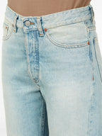 Image of Denim Patchwork Jeans by Mm6 for Women - Season Spring-Summer 2025 - Model view 6