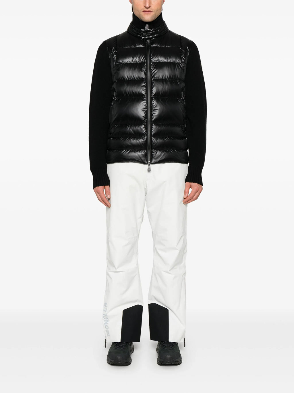 Image of Zipped Wool Cardigan by Moncler Grenoble for Men - Season Autumn-Winter 2025 - Model View 1