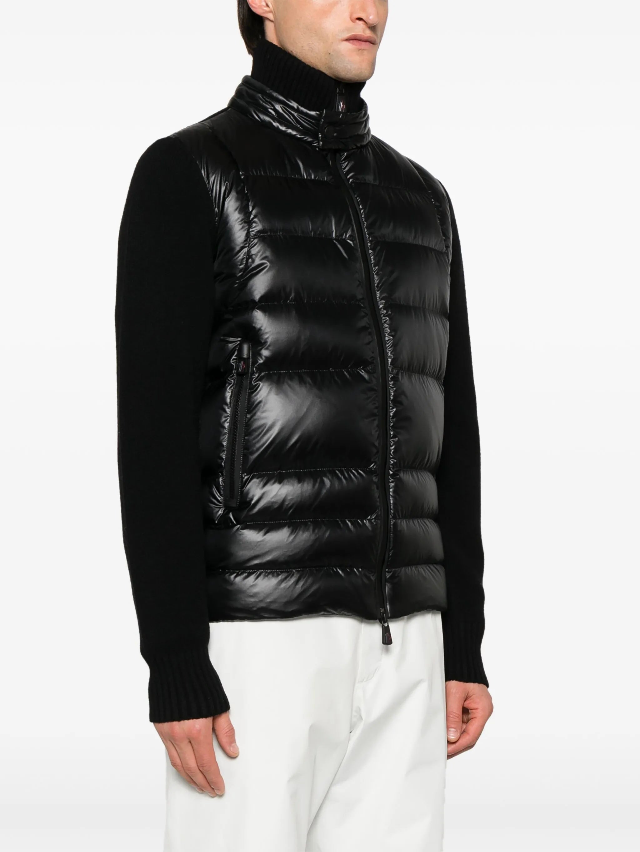 Image of Zipped Wool Cardigan by Moncler Grenoble for Men - Season Autumn-Winter 2025 - Model View 2