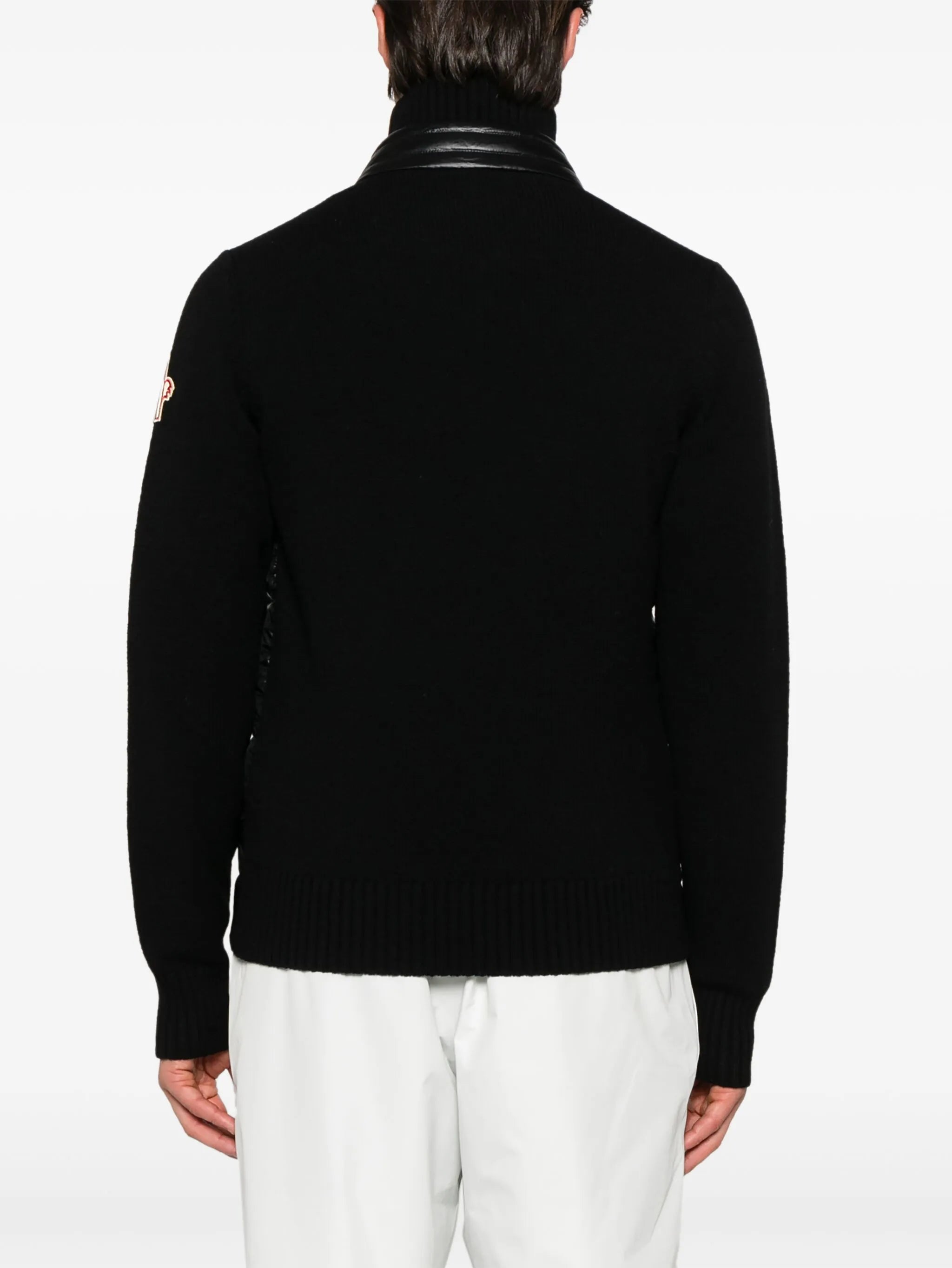 Image of Zipped Wool Cardigan by Moncler Grenoble for Men - Season Autumn-Winter 2025 - Model View 3