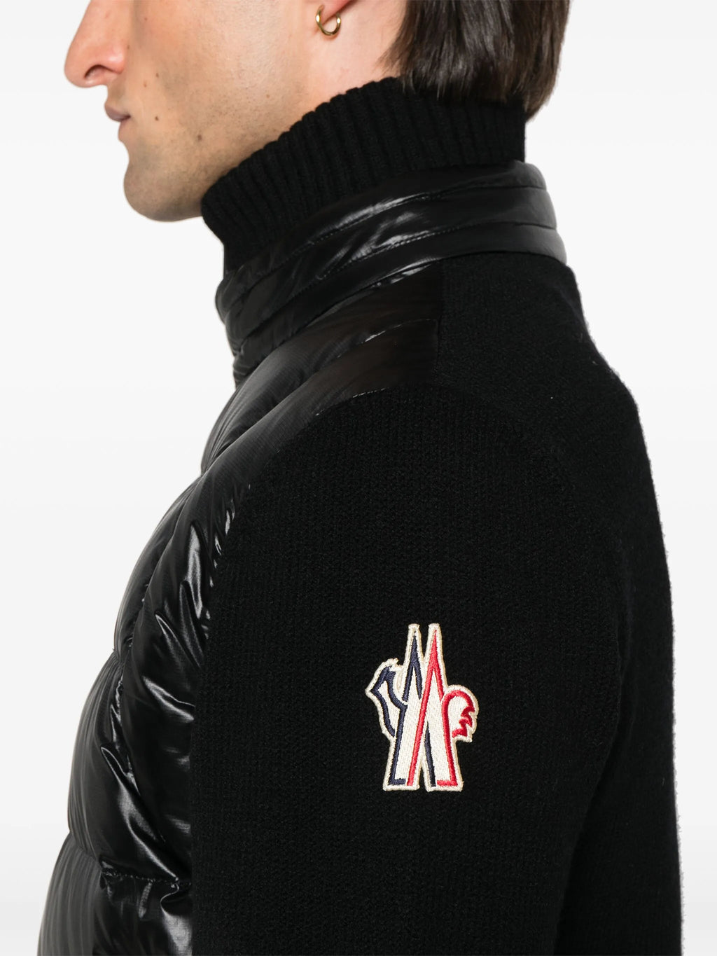 Image of Zipped Wool Cardigan by Moncler Grenoble for Men - Season Autumn-Winter 2025 - Model View 4
