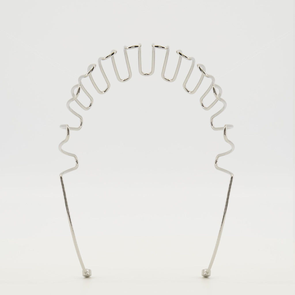 silver headband, Diesel accessories, metal hair accessory, Volt-D headband, elegant headbands