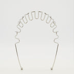 Image of Silver Volt-D Headband by Diesel for Women - Season Autumn-Winter 2025 - Back View