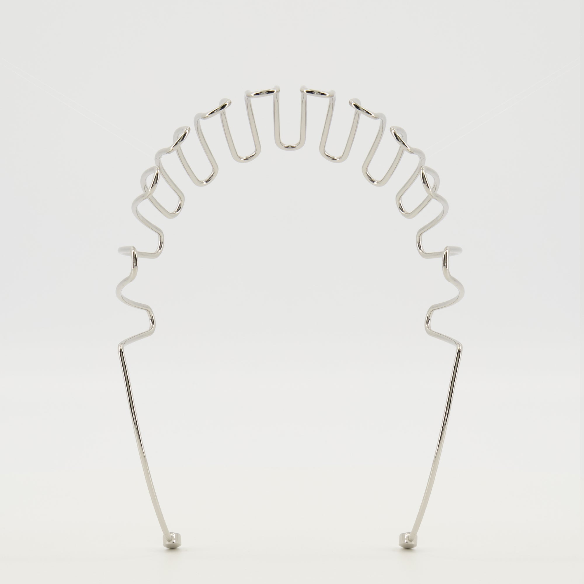 silver headband, Diesel accessories, metal hair accessory, Volt-D headband, elegant headbands