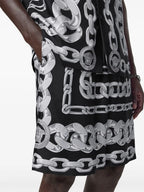 Image of Medusa Chains Silk Shorts by Versace for Men - Season Spring-Summer 2025 - Model view 4