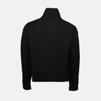 black sweater, Ami de Coeur, knitwear, wool sweater, unisex fashion