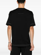 Immagine di una t-shirt in cotone nero con logo 4G di Givenchy per uomini - Stagione Primavera-Estate 2025 - Vista di dettaglio 1
