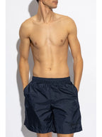 Image of Logo Swim Shorts by Givenchy for Men - Season Spring-Summer 2025 - Back View