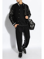 Bild der Varsity Bomberjacke 4G aus Leder und Wolle von Givenchy für Herren - Saison Frühling-Sommer 2025 - Rückansicht