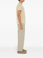 Cavalier T-shirt, Burberry T-shirt, Beige T-shirt, Men's fashion, Cotton T-shirt