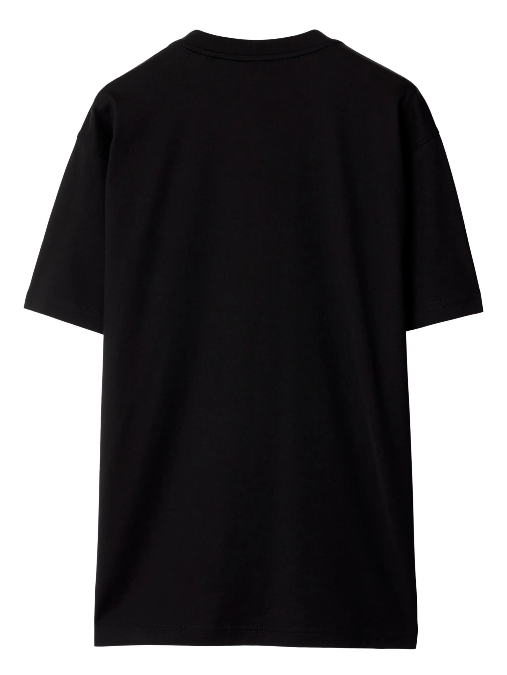 Image of Check Black T-Shirt by Burberry for Women - Season Spring-Summer 2026 - Model view 4