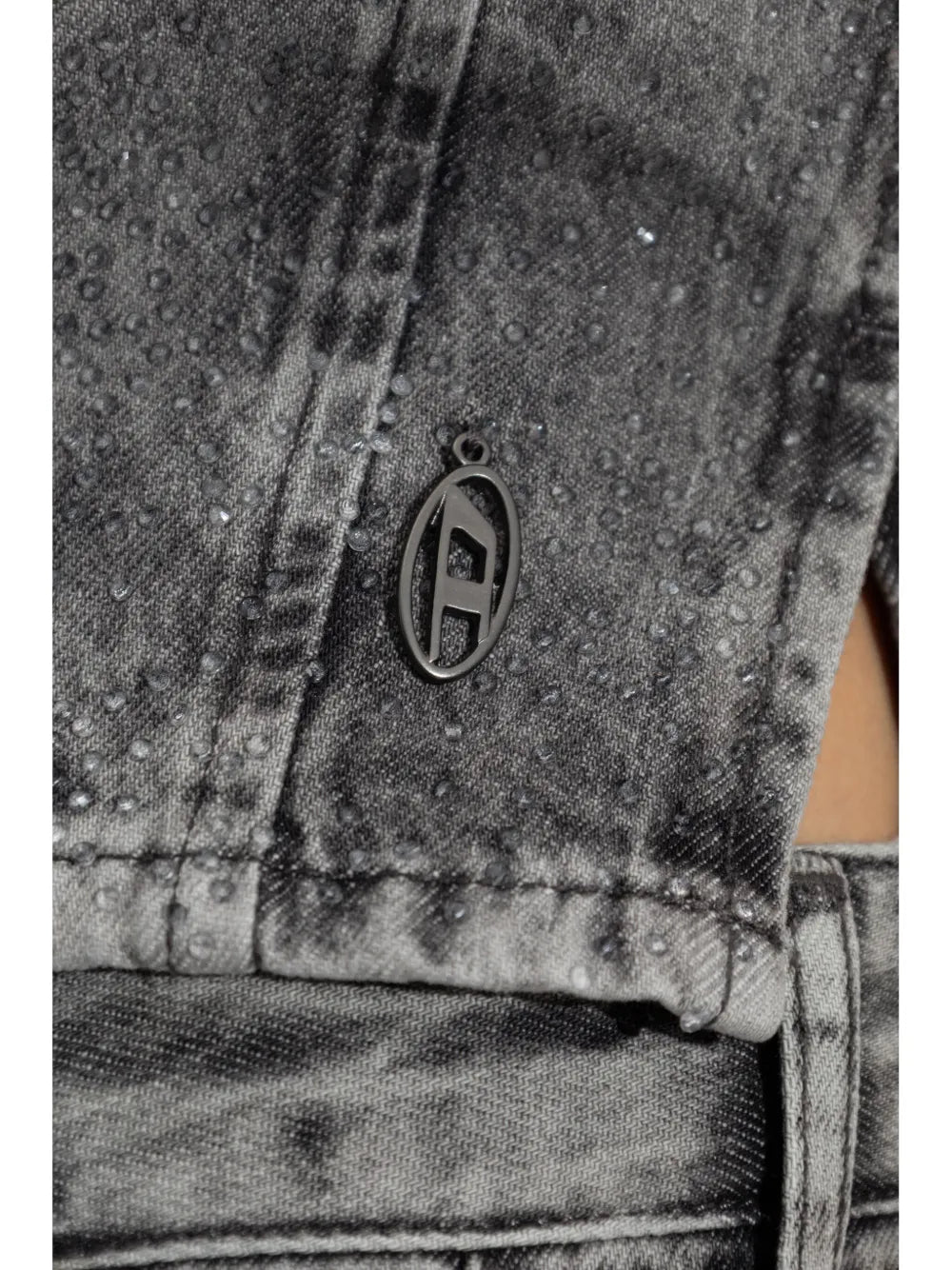 Denim top, Strass embellishment, Diesel collection, Spring-Summer 2025, Cropped design