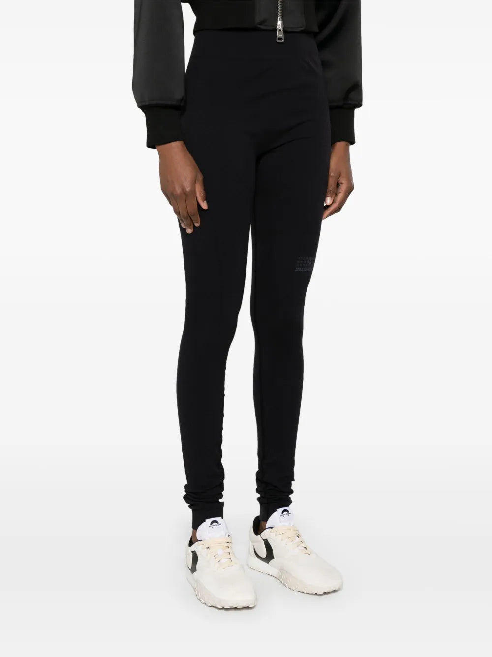 Image of MM6 x Salomon Black Leggings by Mm6 for Women - Season Autumn-Winter 2024 - Detail View 1