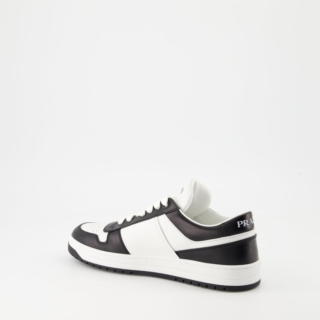 Prada sneakers, luxury footwear, black and white leather sneakers, Autumn-Winter 2024, high-end sneakers