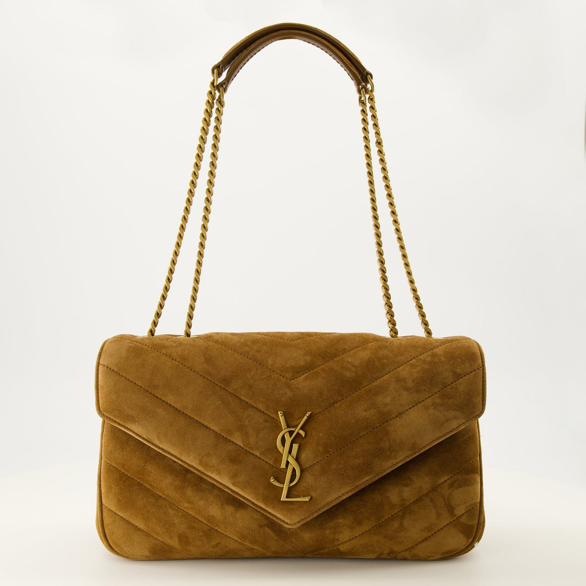 Loulou Medium スエードショルダーバッグ