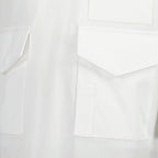 Sacai T-shirt, White Pocket T-Shirt, Men's Designer T-Shirt, Luxury Casual Wear, Cotton Jersey T-Shirt