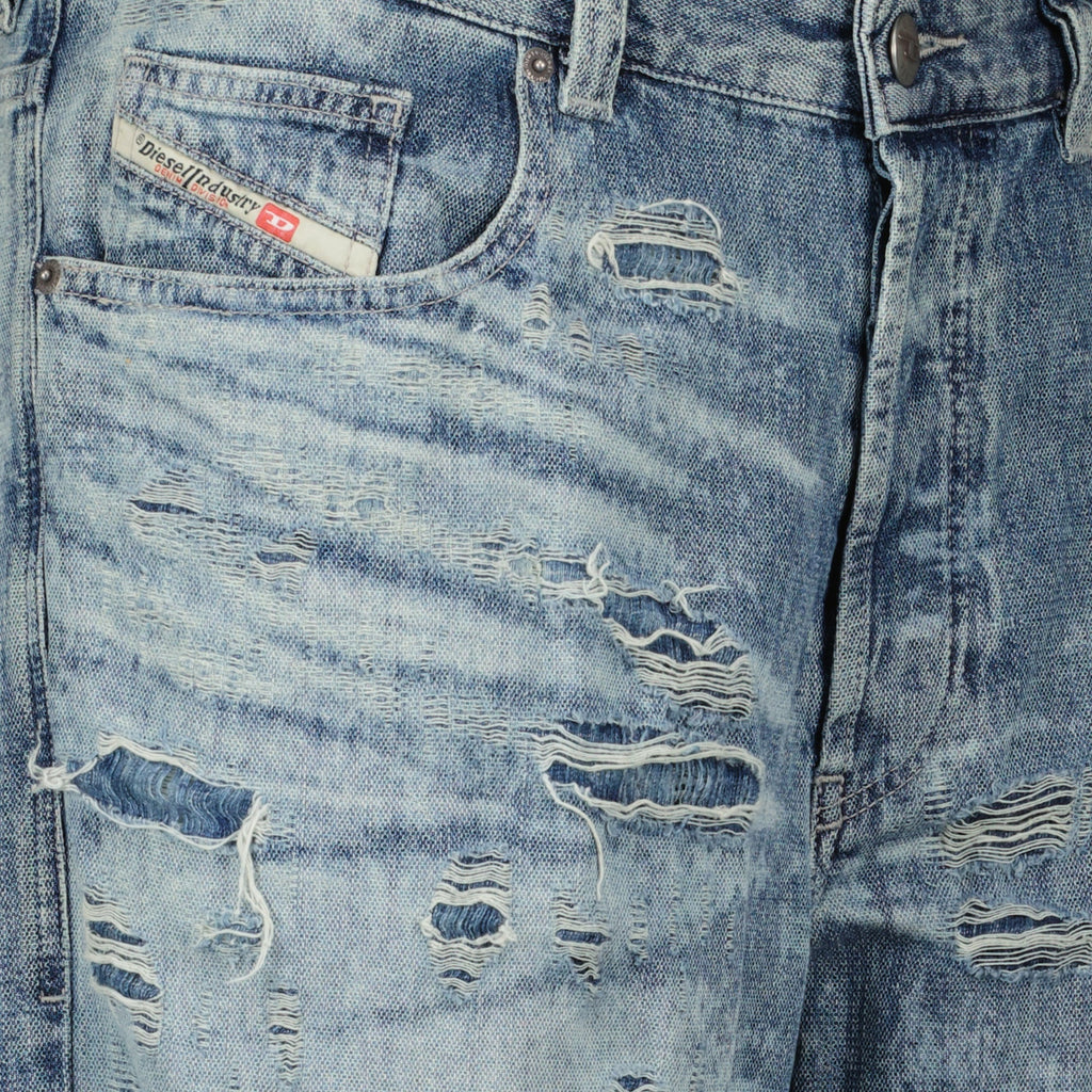 Diesel jeans, D-Macs 2024, denim trousers, men's jeans, light blue denim