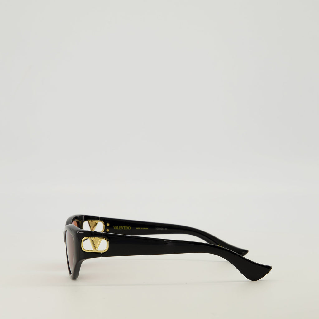 Black Cat-Eye Sunglasses