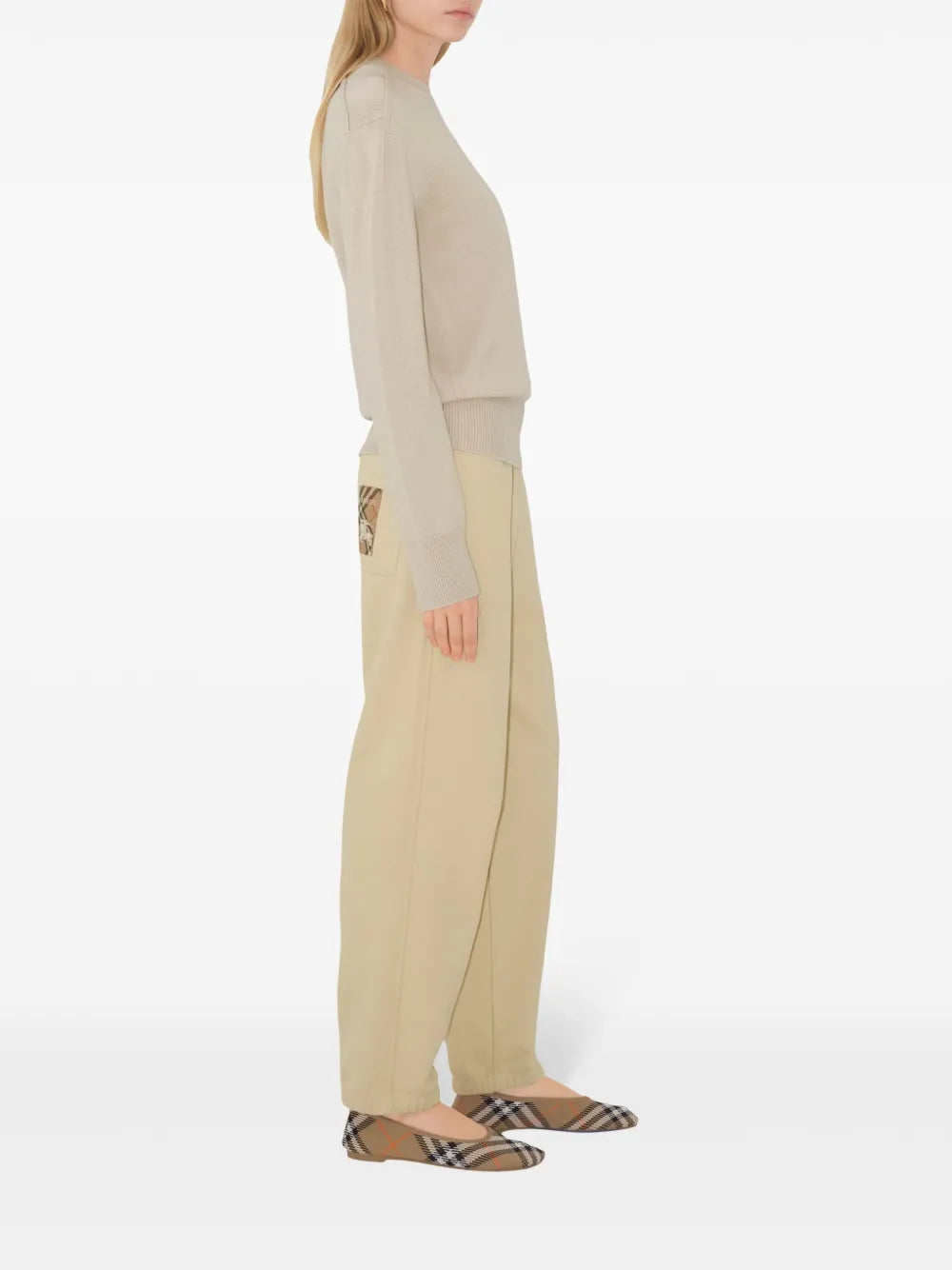 Cavalier jogging pants, cotton pants, beige jogging, luxury fashion, Burberry collection
