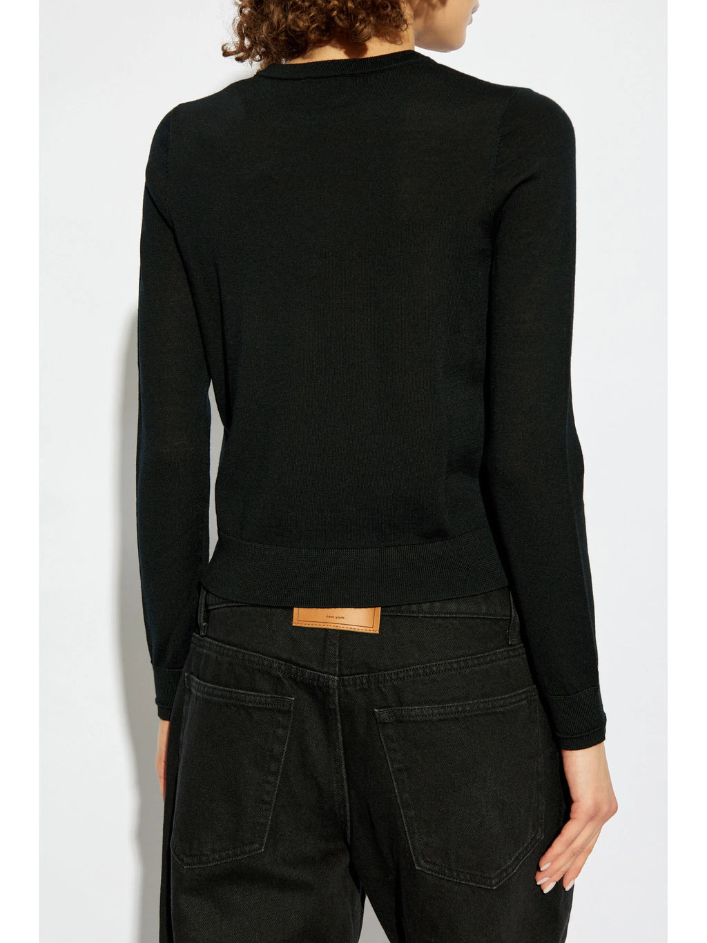 Image of M-Alinesa Black Sweater by Diesel for Women - Season Spring-Summer 2026 - Model View 3