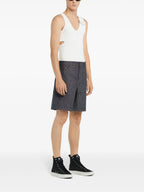 Immagine dei pantaloni corti Hammer Twill di Courrèges per Uomo - Stagione Primavera-Estate 2025 - Vista Dettaglio 1