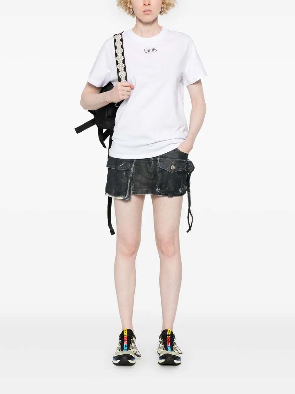 White T-Shirt, Cotton T-Shirt, Logo T-Shirt, Casual Wear, Spring-Summer Collection