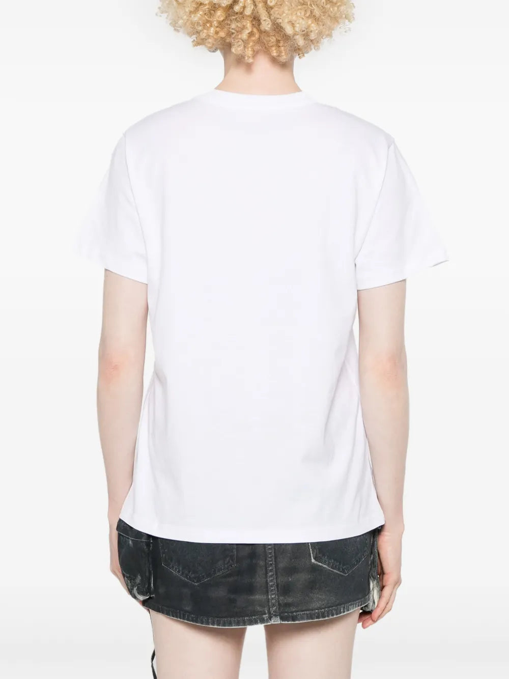 White T-Shirt, Cotton T-Shirt, Logo T-Shirt, Casual Wear, Spring-Summer Collection