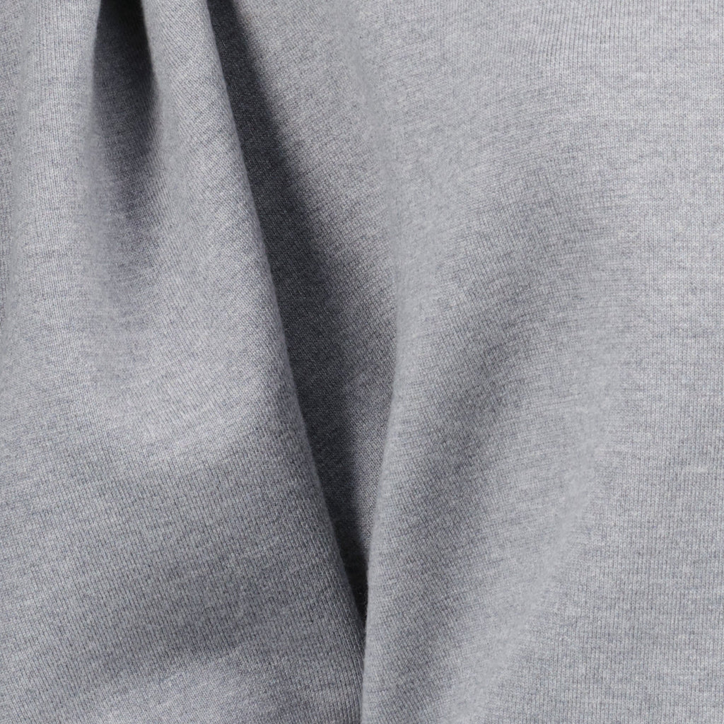 Khaite Top Venus, grey wool top, elegant women's top, ruffled neckline, puffed sleeves top