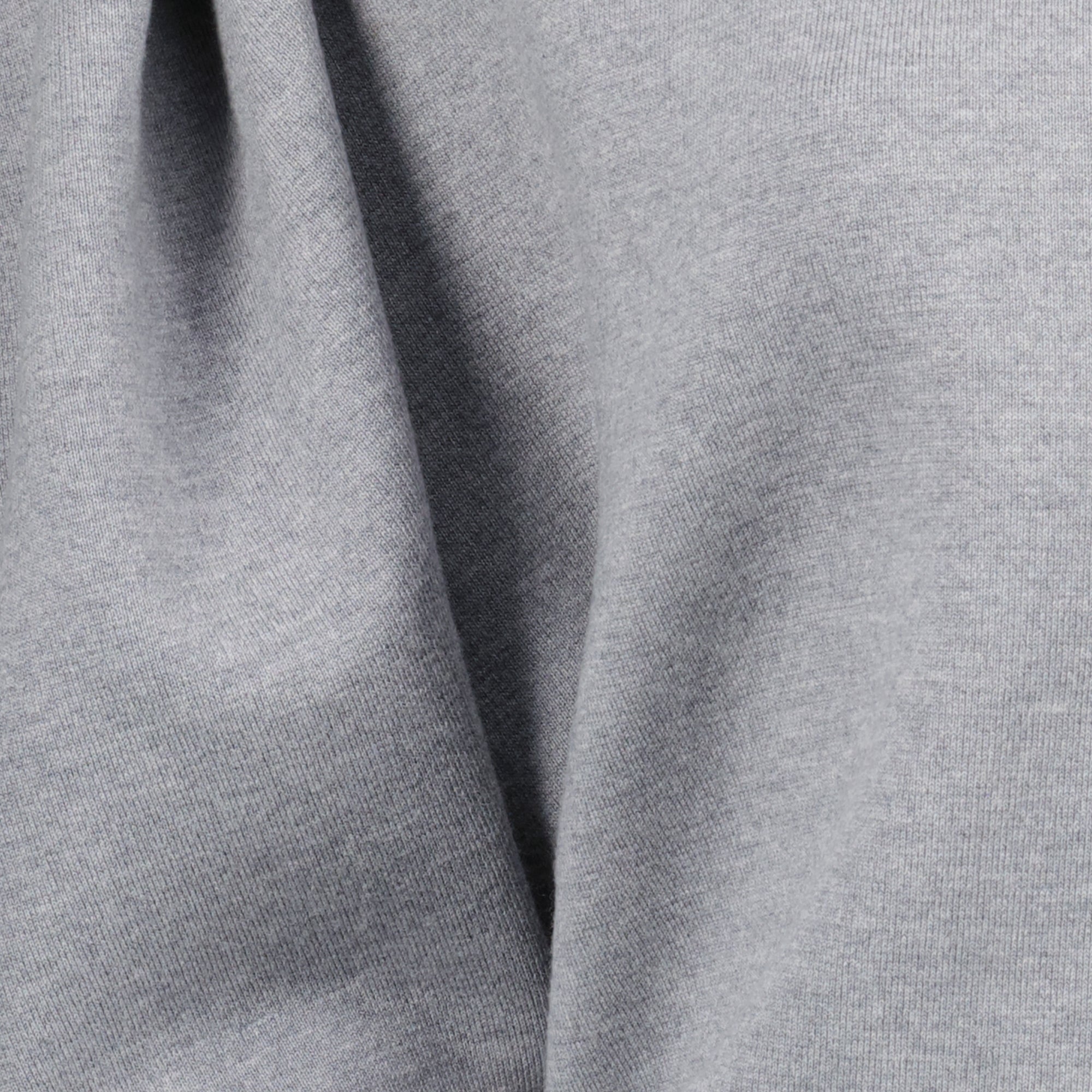 Khaite Top Venus, grey wool top, elegant women's top, ruffled neckline, puffed sleeves top