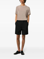 Imagen de Pantalón Corto Negro de Ami PARIS para Hombres - Temporada Primavera-Verano 2025 - Vista Trasera