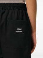 Imagen de Pantalón Corto Negro de Ami PARIS para Hombres - Temporada Primavera-Verano 2025 - Detalle 7