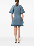 denim dress, AMI Paris, shirt dress, blue dress, Spring-Summer 2025