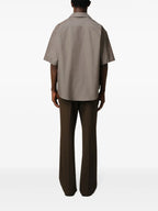 grey shirt, AMI Paris, cotton shirt, summer collection, casual wear