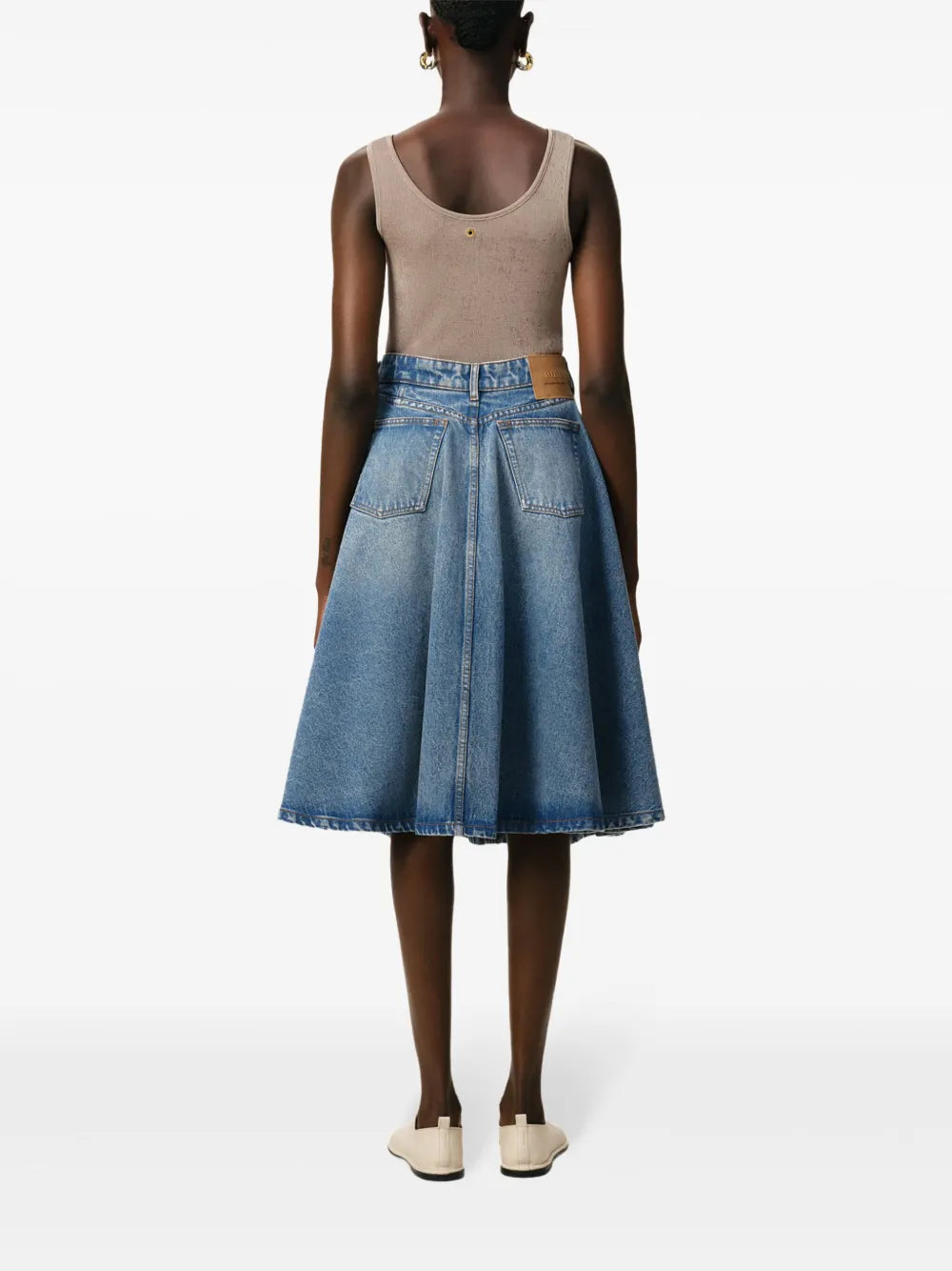 Midi Denim Skirt