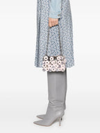 Sparkle handbag, rose violet bag, stylish accessory, modern handbag, polyester bag