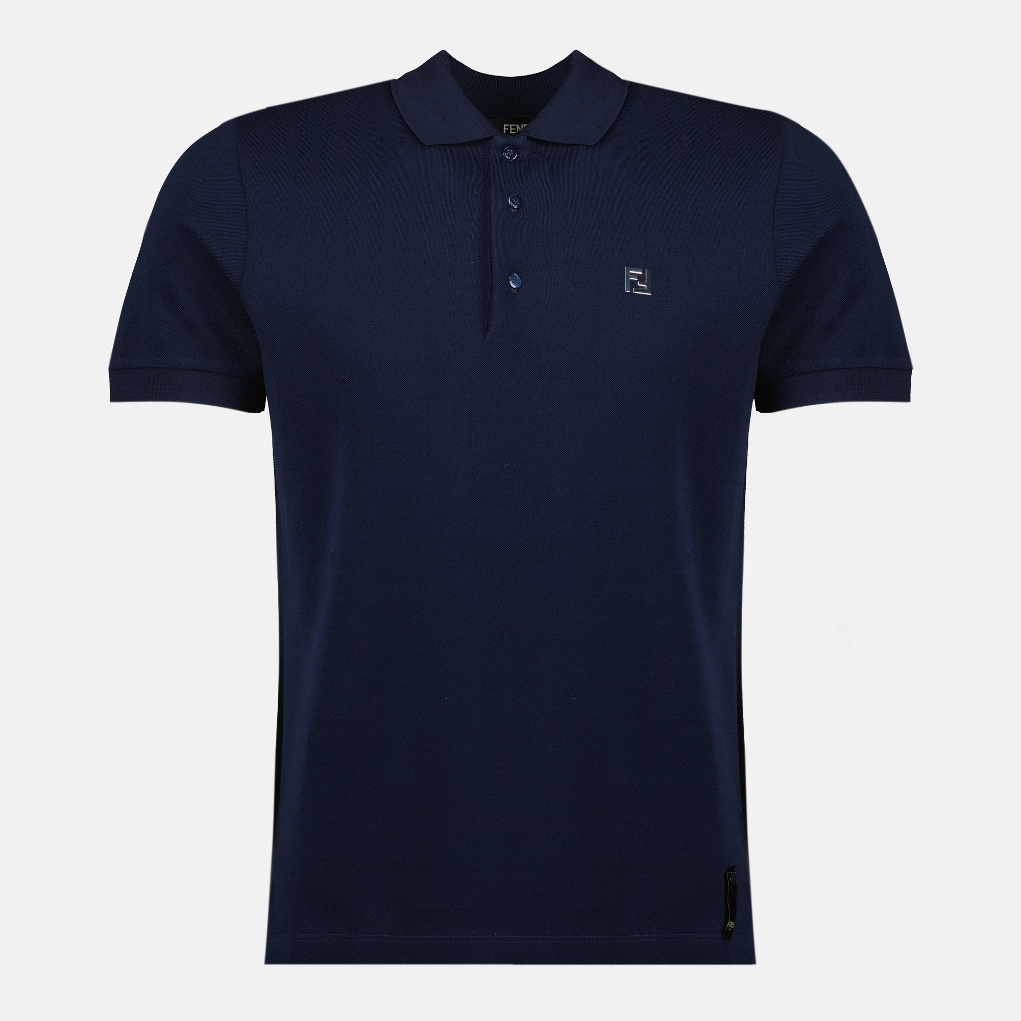 navy cotton polo fendi men 15618306015612