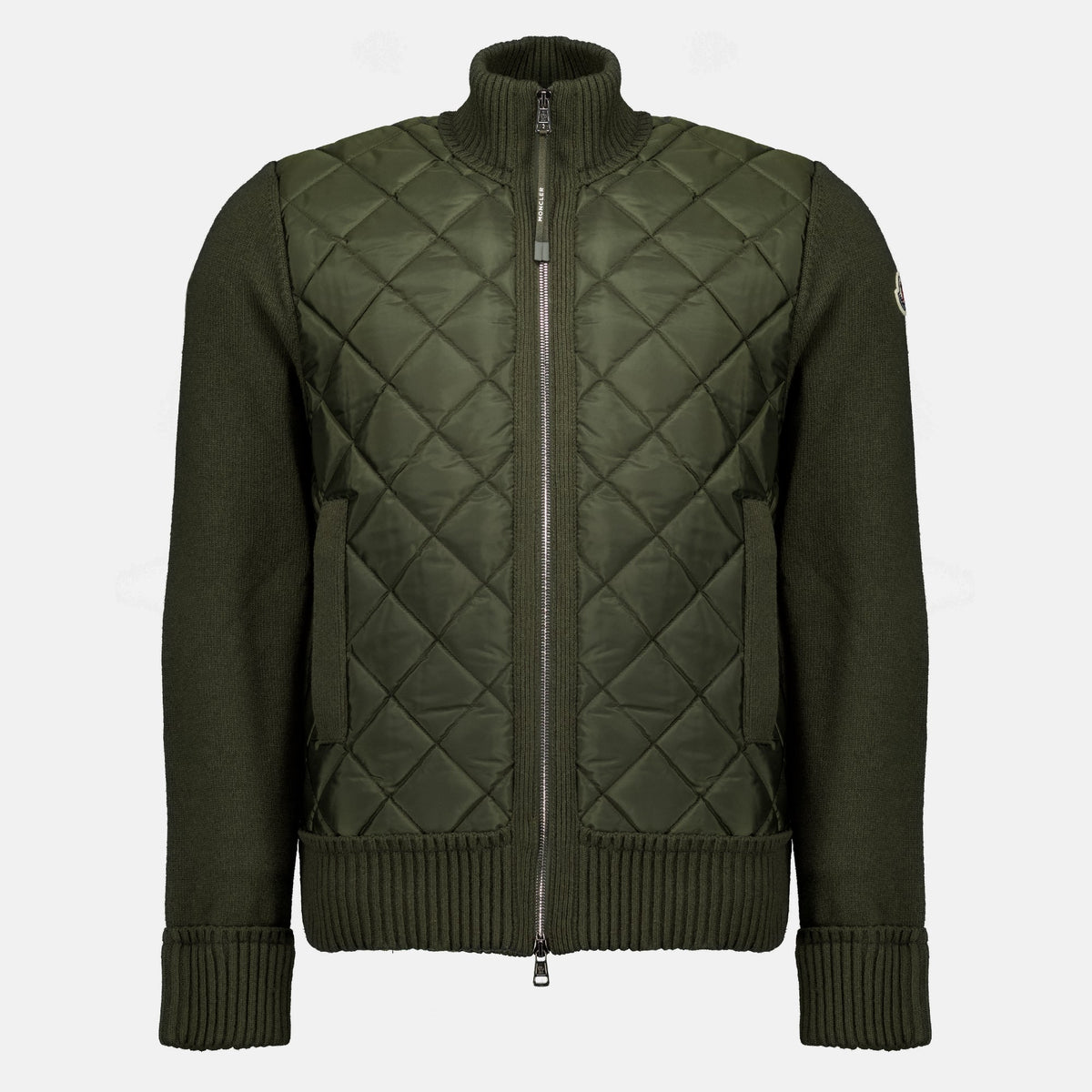 Kaki Bi-Mat Cardigan