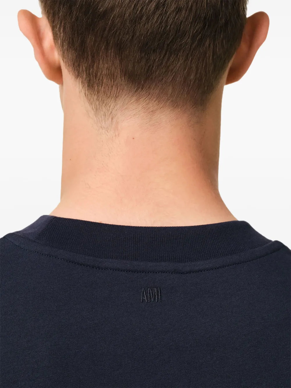 Ami Paris T-shirt, navy T-shirt, oversized T-shirt, cotton T-shirt, unisex fashion