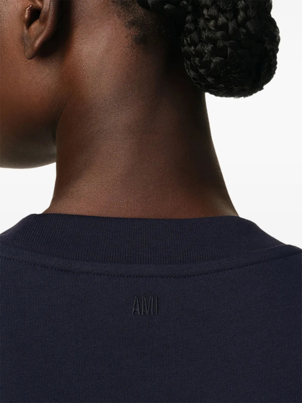 Ami Paris T-shirt, navy T-shirt, oversized T-shirt, cotton T-shirt, unisex fashion