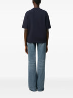 Ami Paris T-shirt, navy T-shirt, oversized T-shirt, cotton T-shirt, unisex fashion