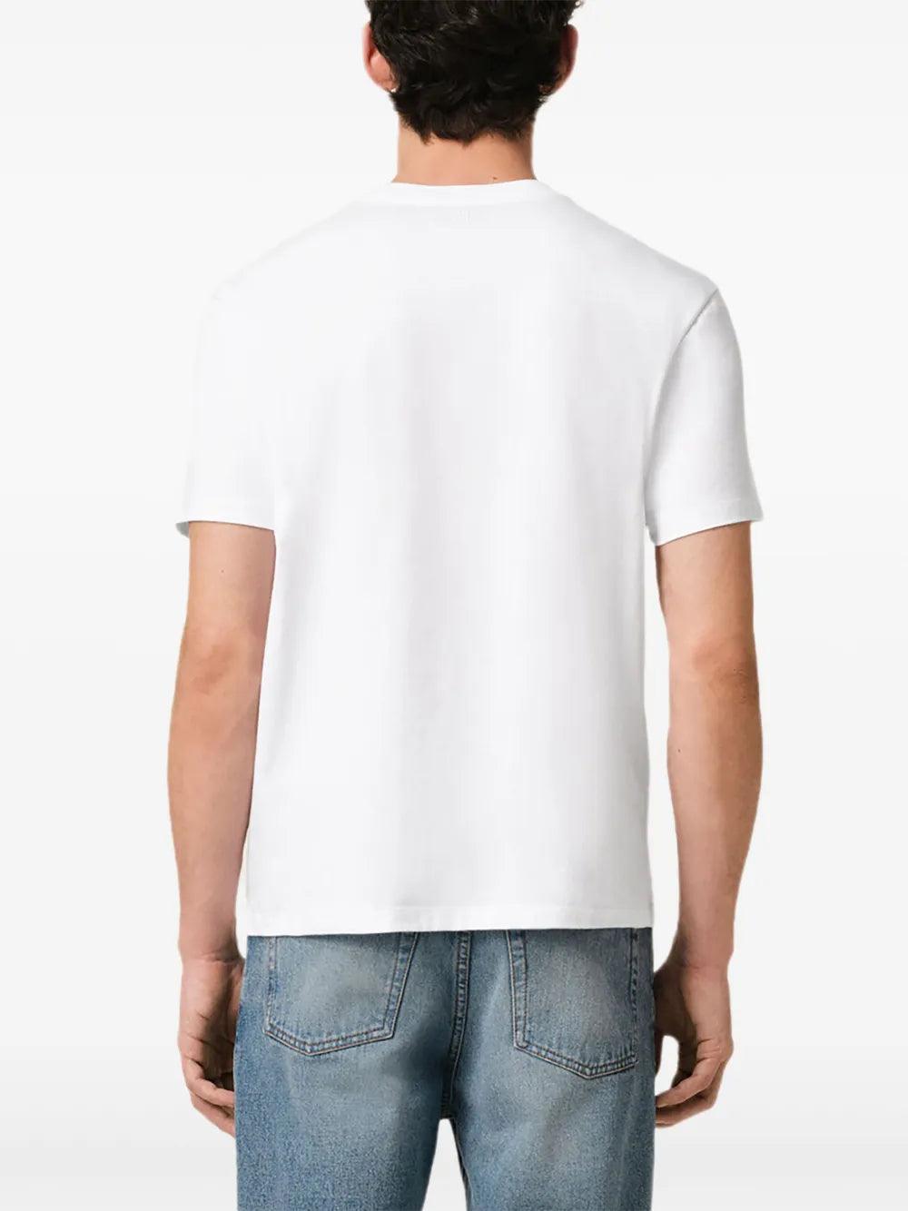 AMI Paris, White T-shirt, Red Heart logo, Luxury clothing, Casual elegance