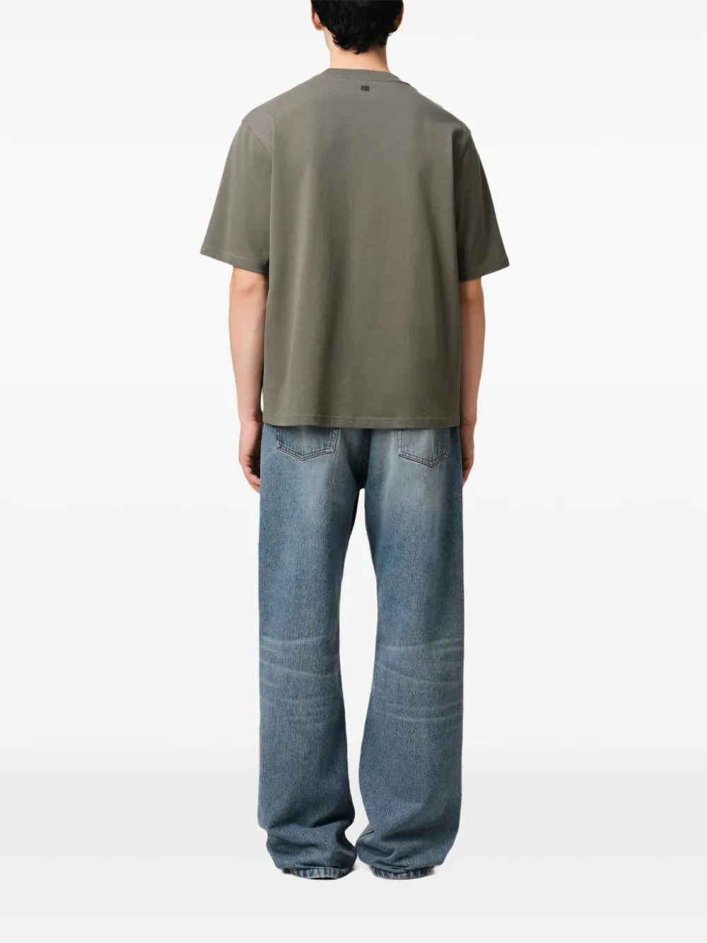 Camiseta Kaki con Logo de Corazón