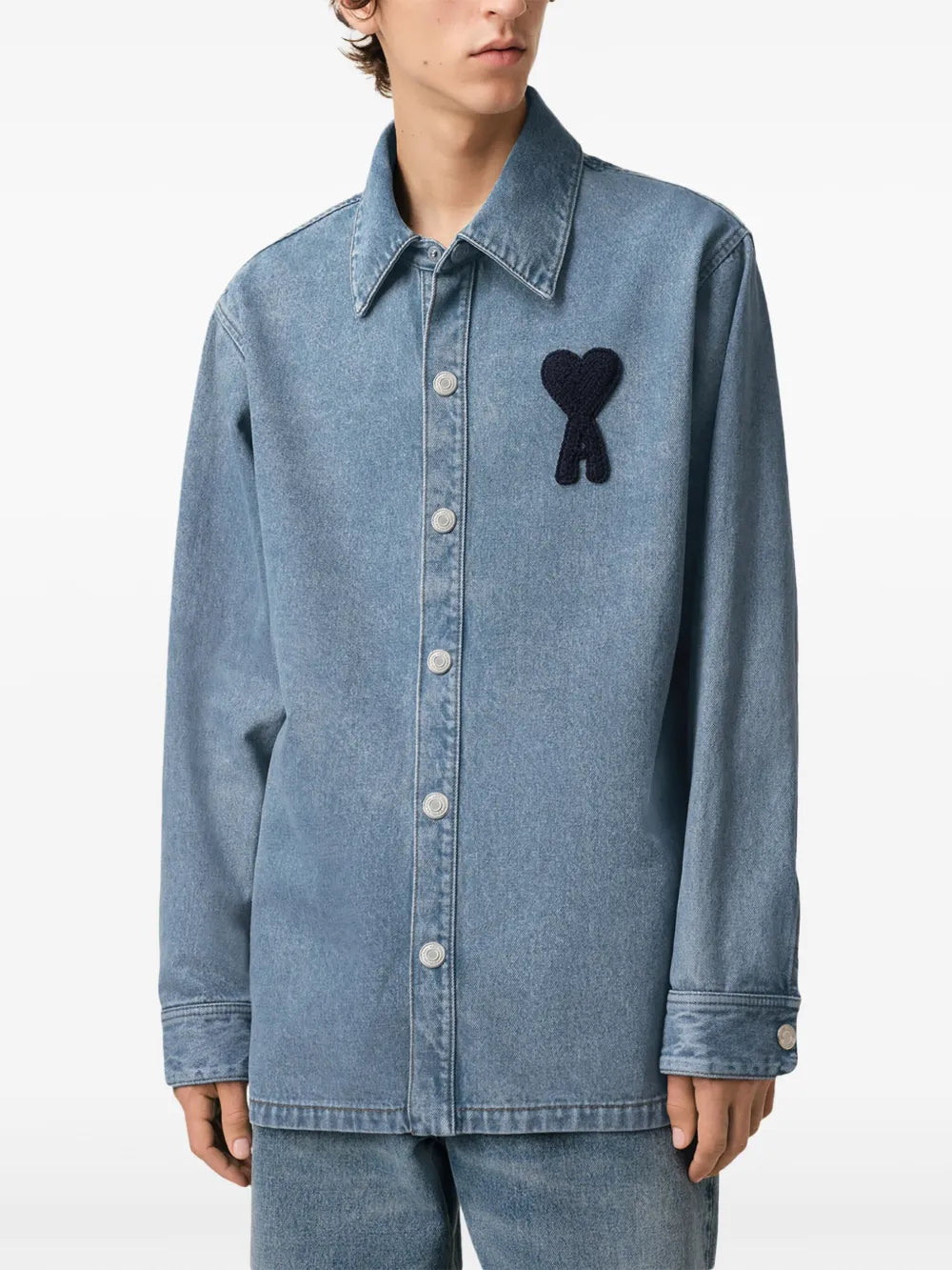 denim shirt, Ami de Coeur, blue shirt, casual wear, Spring-Summer 2025